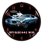 Collectable Sign and Clock 1980 Corvette Backlit Wall Clock-GM23051446-Garage Giant 