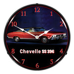 Collectable Sign and Clock 1962 Impala Convertible Backlit Wall Clock-GM23051448-Garage Giant 