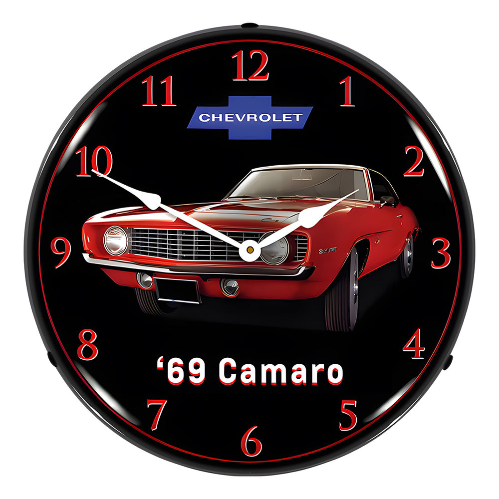 Collectable Sign and Clock 1968 Chevelle SS 396 Backlit Wall Clock-GM23051450-Garage Giant