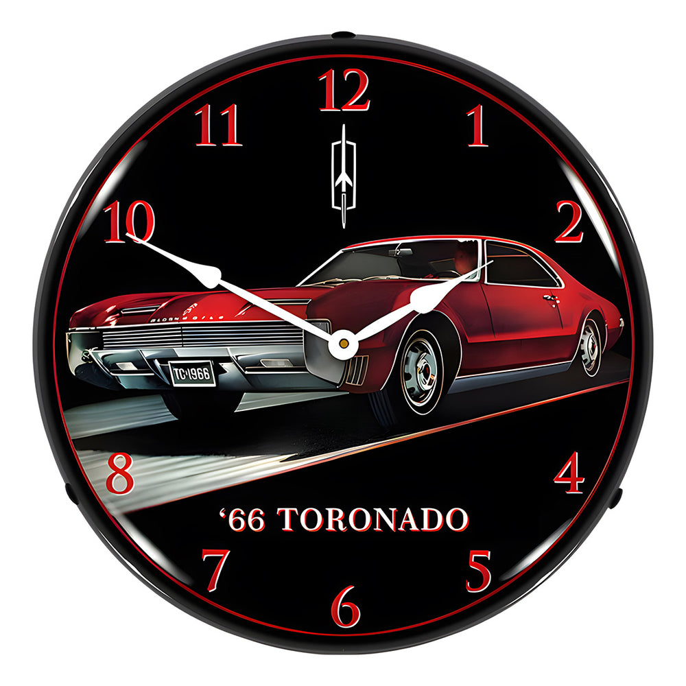 Collectable Sign and Clock 1966 Toronado Backlit Wall Clock-GM23051459-Garage Giant