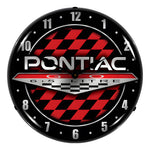 Collectable Sign and Clock Pontiac GTO Backlit Wall Clock-GM710093-Garage Giant 