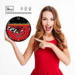 Collectable Sign and Clock Chevrolet Corvette Backlit Wall Clock-GM710139-Garage Giant 