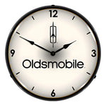Collectable Sign and Clock Oldsmobile Backlit Wall Clock-GM906211-Garage Giant 