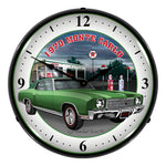 Collectable Sign and Clock 1970 Monte Carlo Backlit Wall Clock-GMRE1005250-Garage Giant 