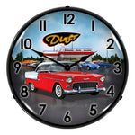 Collectable Sign and Clock 1955 Bel Air Diner Backlit Wall Clock-GMRE1205360-Garage Giant 
