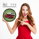 Collectable Sign and Clock 2014 SS Rock Red Camaro Backlit Wall Clock-GMRE1401491-Garage Giant 