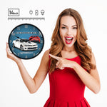 Collectable Sign and Clock 2014 SS White Camaro Backlit Wall Clock-GMRE1401493-Garage Giant 