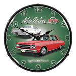 Collectable Sign and Clock 1965 Chevelle Malibu SS Backlit Wall Clock-GMRE1408545-Garage Giant 