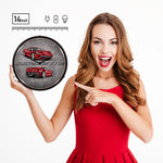 Collectable Sign and Clock C7 Corvette Crystal Red Backlit Wall Clock-GMRE1502571-Garage Giant 