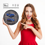 Collectable Sign and Clock C7 Corvette Laguna Blue Backlit Wall Clock-GMRE1502573-Garage Giant 