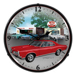 Collectable Sign and Clock 1967 GTO Backlit Wall Clock-GMRE710144-Garage Giant 