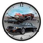 Collectable Sign and Clock 1987 Buick Grand National Backlit Wall Clock-GMRE710151-Garage Giant 
