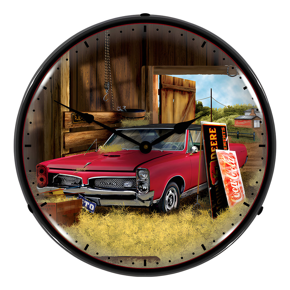 Collectable Sign and Clock Hidden Treasure GTO Backlit Wall Clock