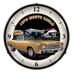 Collectable Sign and Clock 1970 Monte Carlo Backlit Wall Clock-GMRE805185-Garage Giant 