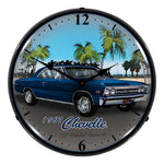 Collectable Sign and Clock 1967 Chevelle Backlit Wall Clock-GMRE903202-Garage Giant 