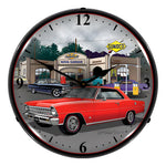 Collectable Sign and Clock 1967 Chevy Nova Backlit Wall Clock-GMRE908225-Garage Giant 