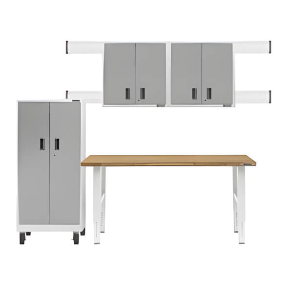 Gladiator 7-Piece White Garage Cabinet Set - Thumbnail 4