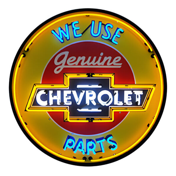 Neonetics Chevrolet Parts 36-Inch Neon Sign | Garage Giant - Garage Giant