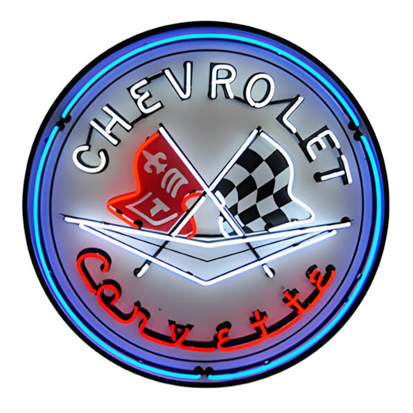 Neonetics Chevrolet Corvette 36-Inch Neon Sign | Garage Giant - Garage ...