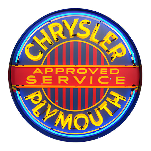 Neonetics Chrysler Plymouth 36-Inch Neon Sign-9CRYPL-Garage Giant