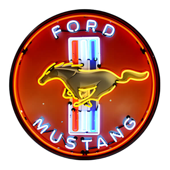 Neonetics Ford Mustang 36-Inch Neon Sign-9MUSTB-Garage Giant