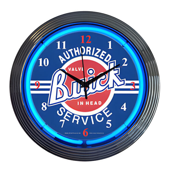 Neonetics 15-Inch Buick Service Neon Clock-8BUICK-Garage Giant