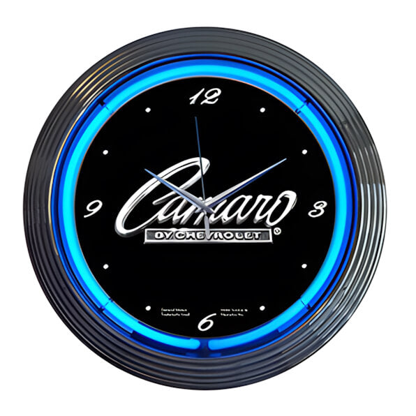 Neonetics 15-Inch Chevrolet Camaro Neon Clock-8CAMAR-Garage Giant