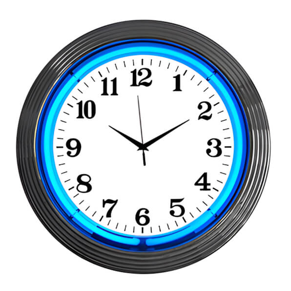 Neonetics 15-Inch Standard White Neon Clock