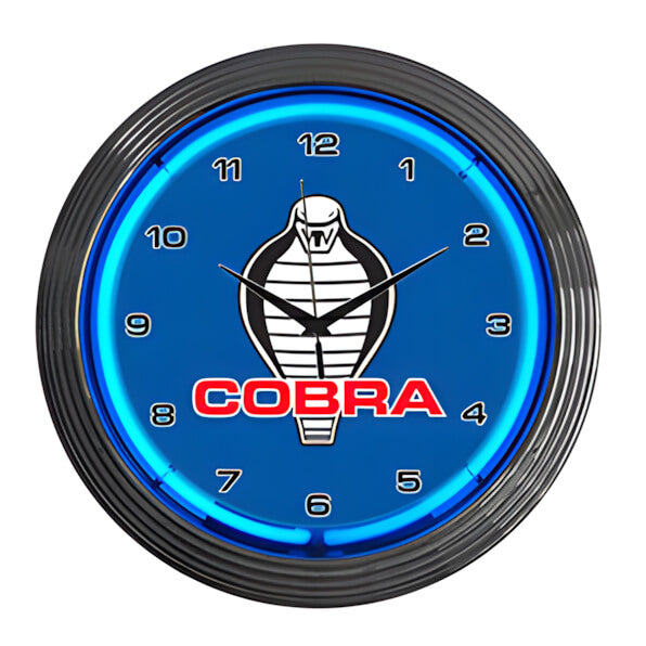 Neonetics 15-Inch Ford Cobra Neon Clock-8COBRA-Garage Giant