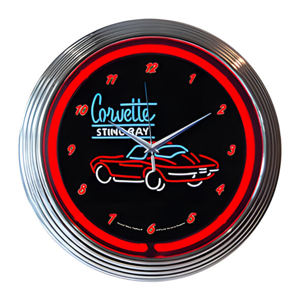 Neonetics 15-Inch Corvette SR Neon Clock