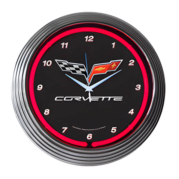Neonetics 15-Inch Corvette SR Neon Clock - Thumbnail 5