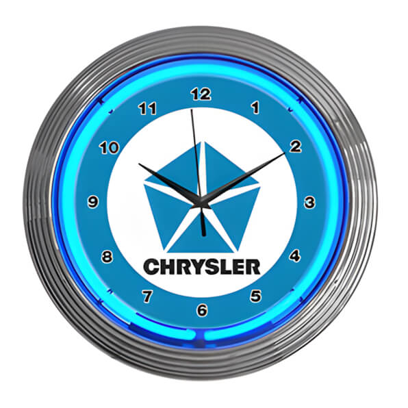 Neonetics 15-Inch Chrysler Pentastar Neon Clock