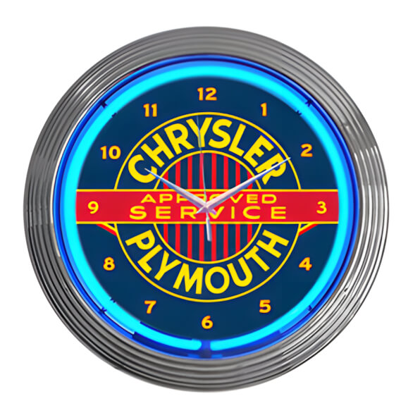 Neonetics 15-Inch Chrysler Plymouth Neon Clock