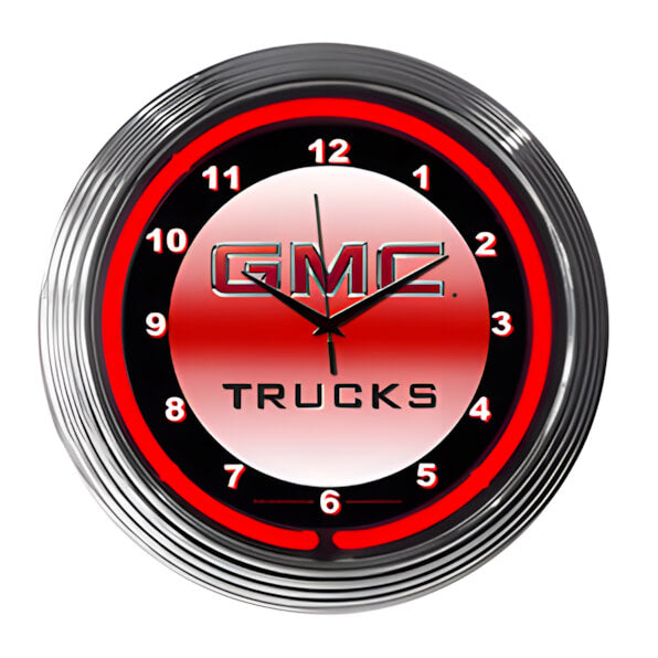 Neonetics 15-Inch GMC Truck Neon Clock-8GMCXX-Garage Giant