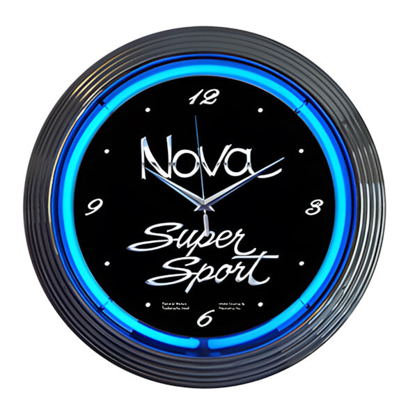 Neonetics 15-Inch Chevy Nova Neon Clock-8NOVAX-Garage Giant