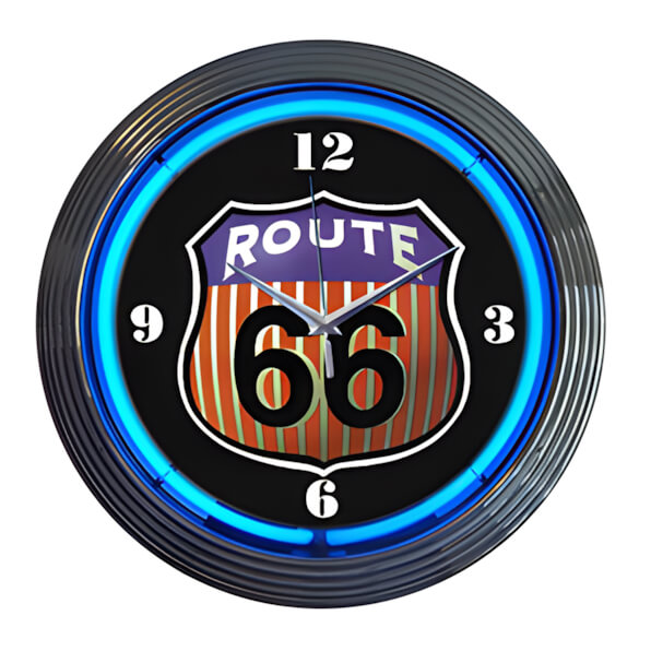 Neonetics 15-Inch Route 66 Neon Clock-8RT66R-Garage Giant
