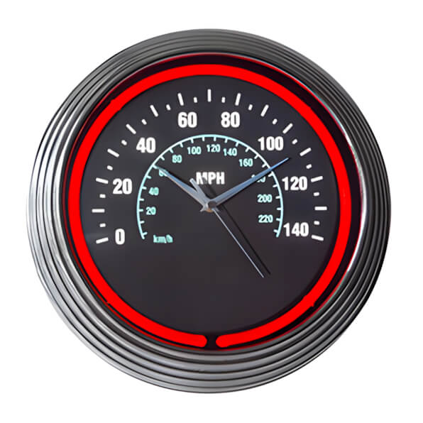 Neonetics 15-Inch Speedometer Neon Clock
