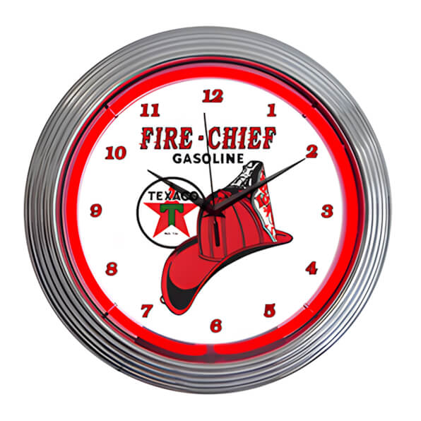 Neonetics 15-Inch Texaco Fire Chief Neon Clock
