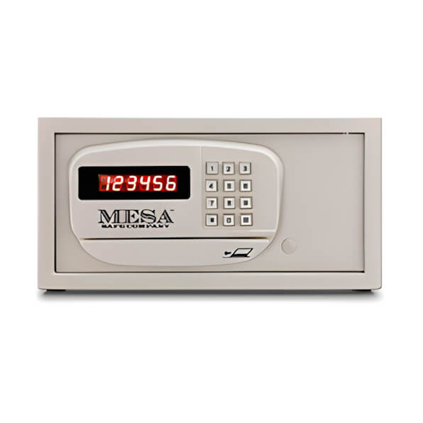 Mesa Safe Company Hotel Safe with Card Swipe-MH101-WHT-Garage Giant