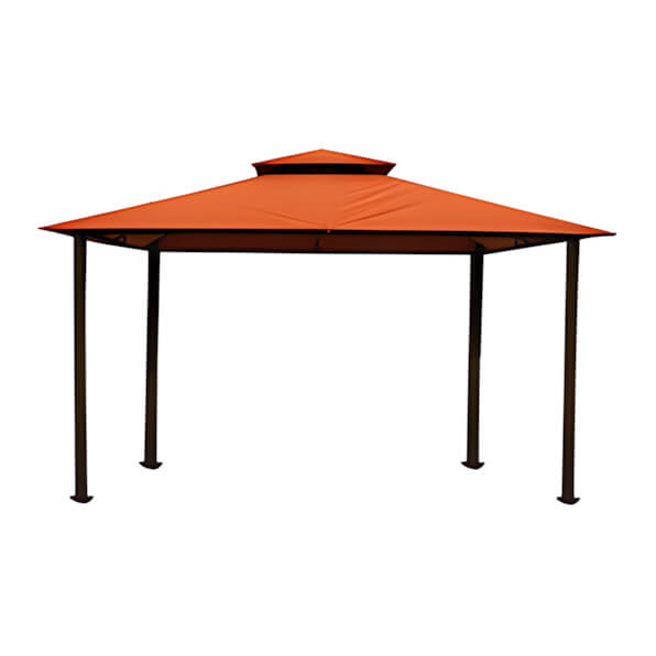 Paragon Outdoor 11 x 14 ft. Kingsbury Soft Top Gazebo (Rust Sunbrella Canopy)-GZ584R-Garage Giant