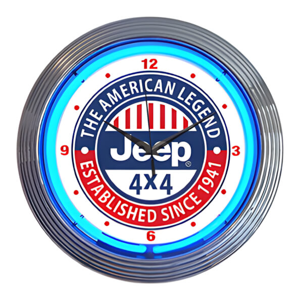 Neonetics 15-Inch Jeep The American Legend Neon Clock