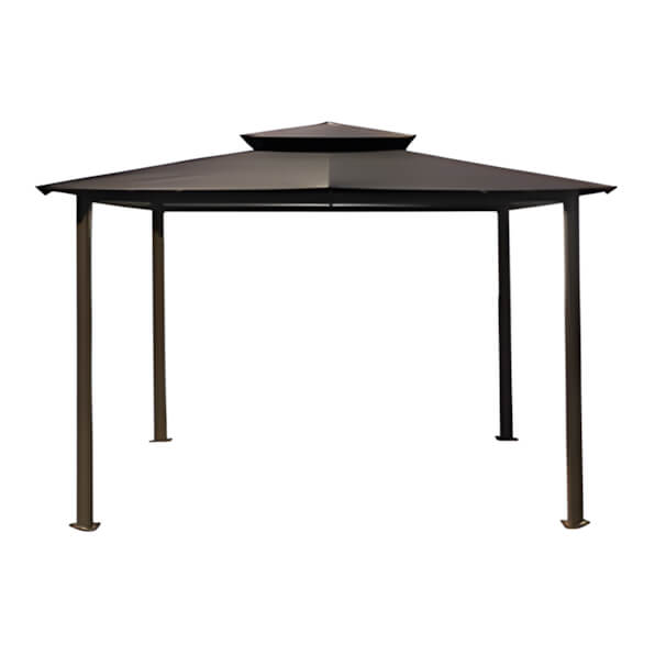 Paragon Outdoor 10 x 12 ft. Barcelona Soft Top Gazebo (Grey Canopy)-GZ584EG-Garage Giant