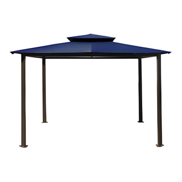 Paragon Outdoor 10 x 12 ft. Barcelona Soft Top Gazebo (Navy Canopy)-GZ584EN-Garage Giant