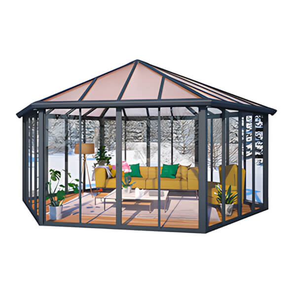 Palram-Canopia Garda Enclosed Hexagon Garden Gazebo