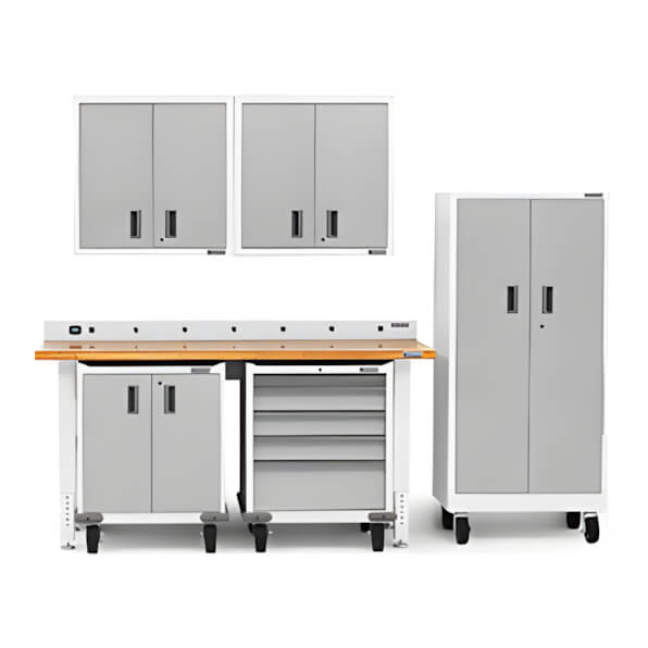 Gladiator 7-Piece White Garage Cabinet Set - Thumbnail 3