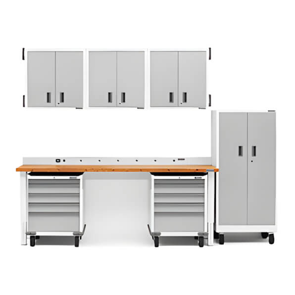 Gladiator 7-Piece White Garage Cabinet Set