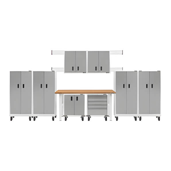 Gladiator 14-Piece White Garage Cabinet System - Thumbnail 4