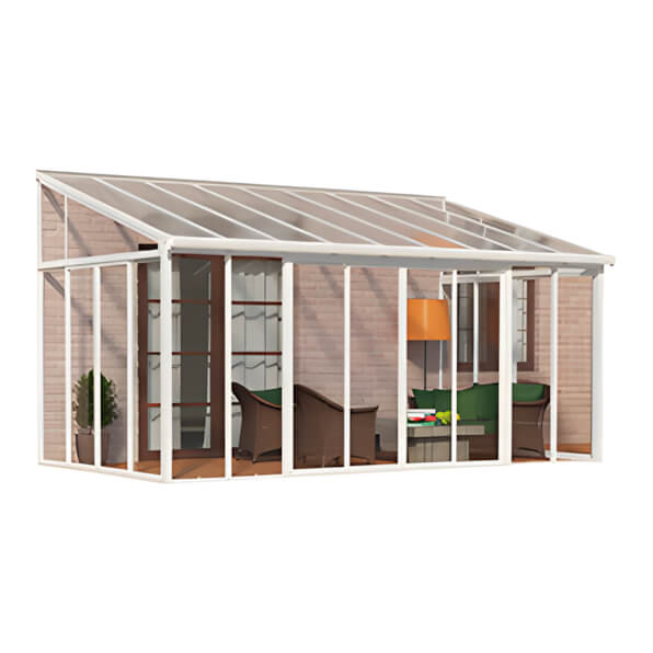 Palram-Canopia SanRemo 10' x 18' Patio Enclosure with Screen Doors (White)-HG9067-Garage Giant