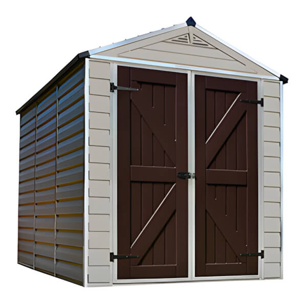 Palram-Canopia SkyLight 6' x 8' Storage Shed (Tan)-HG9608T-Garage Giant