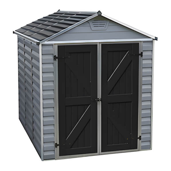 Palram-Canopia SkyLight 6' x 8' Storage Shed (Grey)-HG9608GY-Garage Giant
